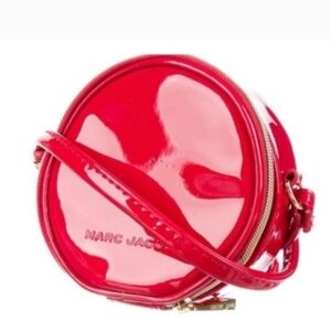 Marc Jacobs NWT Red Patent Leather Round Canteen  Crossbody Bag